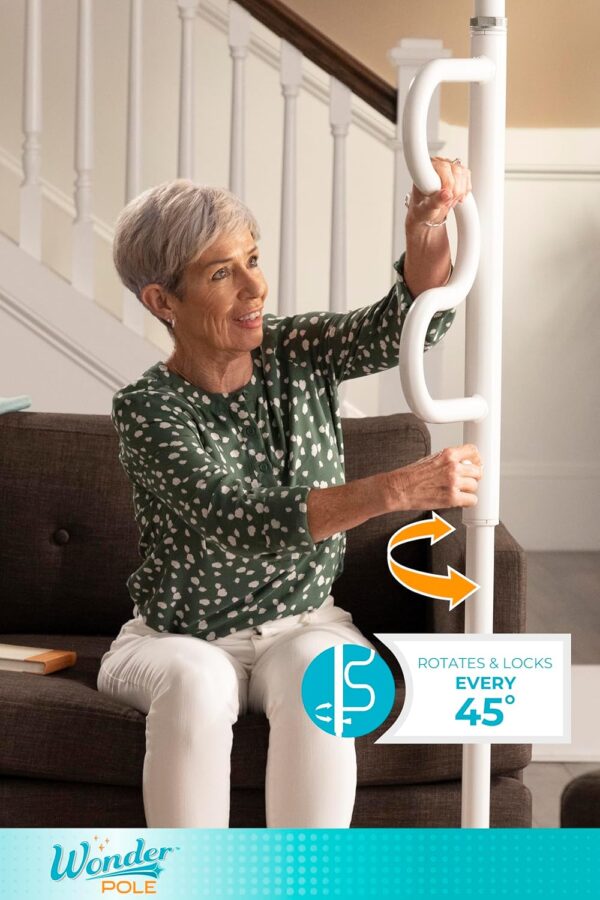 Stander Wonder Pole, Security-Pole and Curve Grab Bar, Tensi...