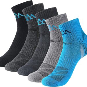 innotree 5 Pack Men's Cushioned Hiking Walking Running Socks...