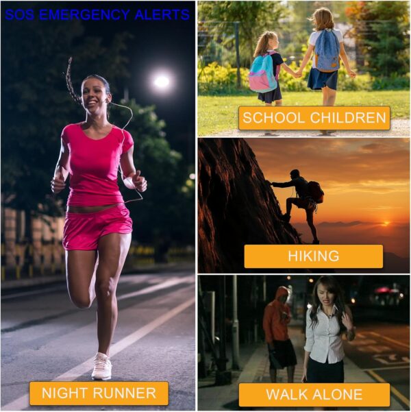 130dB Personal Safety Alarm Strobe Light. Loud Sound Keychai...