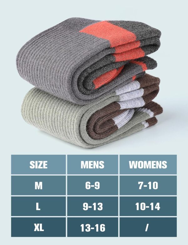 Wool Hiking Socks for Men - Women Lightweight Crew Merino Wo...