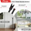 JSungo 2-in-1 Sliding Door Security Bar, Upgrade Doors Stopp...