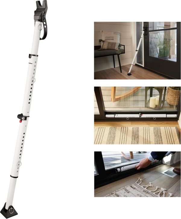 Master Lock Sliding Door Stopper and Door Security Bar, Adju...