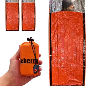 Emergency Sleeping Bags 2 Pack | Portable Emergency Blanket ...