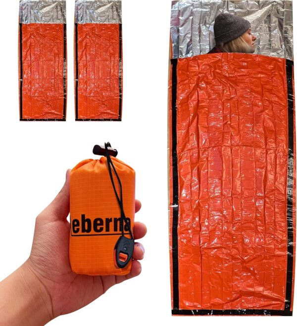 Emergency Sleeping Bags 2 Pack | Portable Emergency Blanket ...