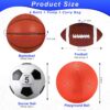 Lenwen 4 Pcs Sports Balls Set, Include Official Size Basketb...