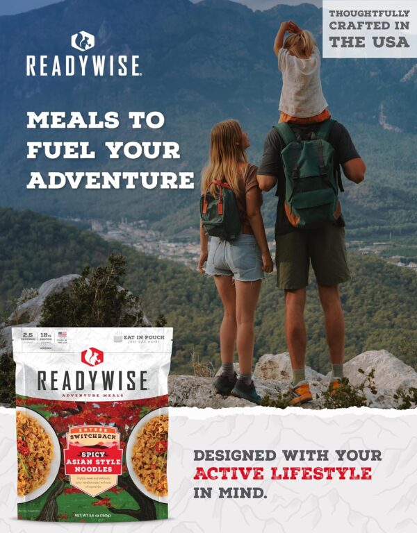 READYWISE - Adventure Meal, Spicy Asian Style Noodles, 2 Ser...