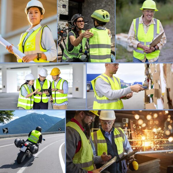 XPCARE 2-Pack Reflective Safety Vest For Women Men, Green Hi...