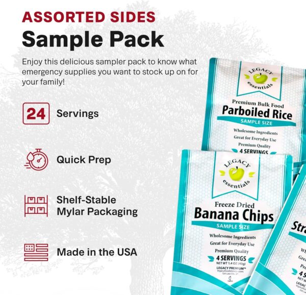 Legacy Food Storage Side Dishes, Emergency Food Supply, 6 Si...