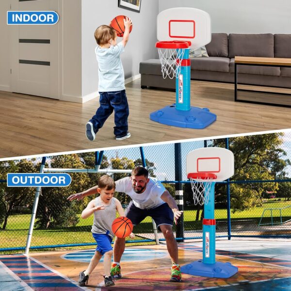 LACCHOUFEE Basketball Hoop Indoor Mini Adjustable Poolside B...