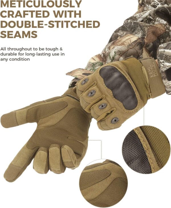 KEMIMOTO Tactical Gloves for Men, Touchscreen Motorcycle Glo...