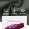 TACVASEN Men's Breathable Quick Dry Solid Convertible Long S...