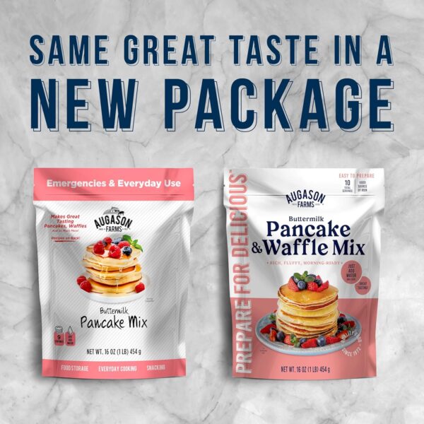 Augason Farms Buttermilk Pancake & Waffle Mix Resealable Pou...