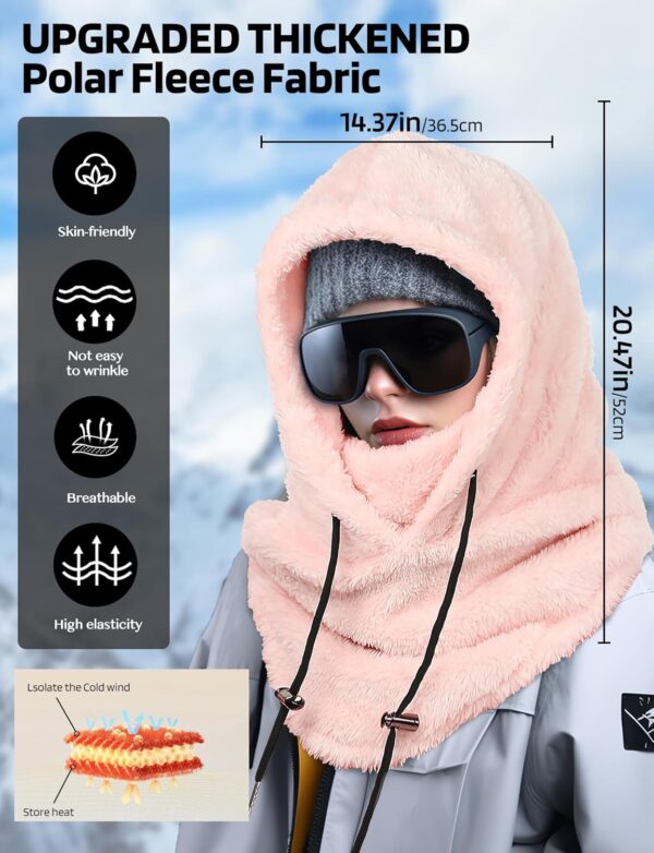 Balaclava Winter Ski Mask for Men Women, Fleece Face Mask Wo...
