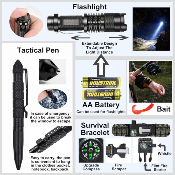 Gifts for Men Dad Husband Fathers Day, Survival Gear and Equ...