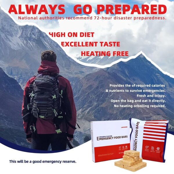 LAIFUFIRM Emergency Food Bars Survival Rations Mre Meals Hig...