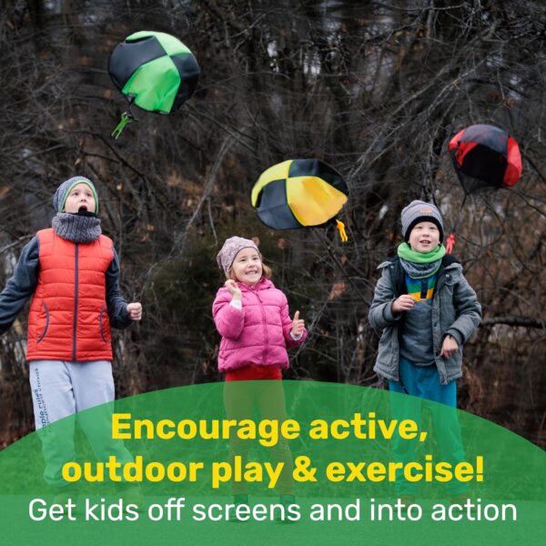 nutty toys Parachute Toys for Kids - Tangle Free Outdoor Fly...