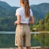Women's 9" Hiking Cargo Shorts Quick Dry Lightweight Summer ...