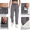 Women's Joggers with Pockets, Hiking Cargo Water Resistant L...