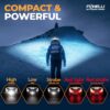 Foxelli Rechargeable LED Headlamp - Super Bright, Lightweigh...