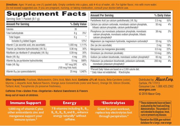 Emergen-C 1000mg Vitamin C Powder for Daily Immune Support C...