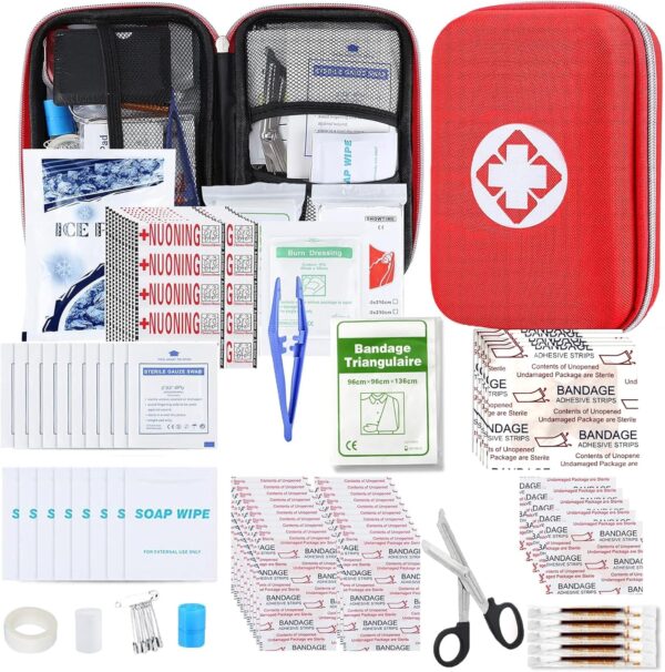 276PCS First Aid Kit Home Car Camping Hiking Emergency Suppl...
