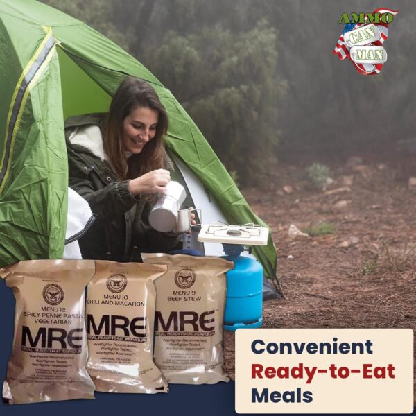 Ammo Can Man MREs (Meals Ready-to-Eat) Box A, Genuine U.S. M...