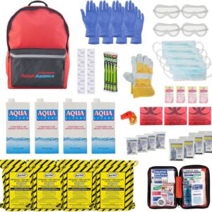 Ready America 70380 72 Hour Emergency Kit, 4-Person, 3-Day B...