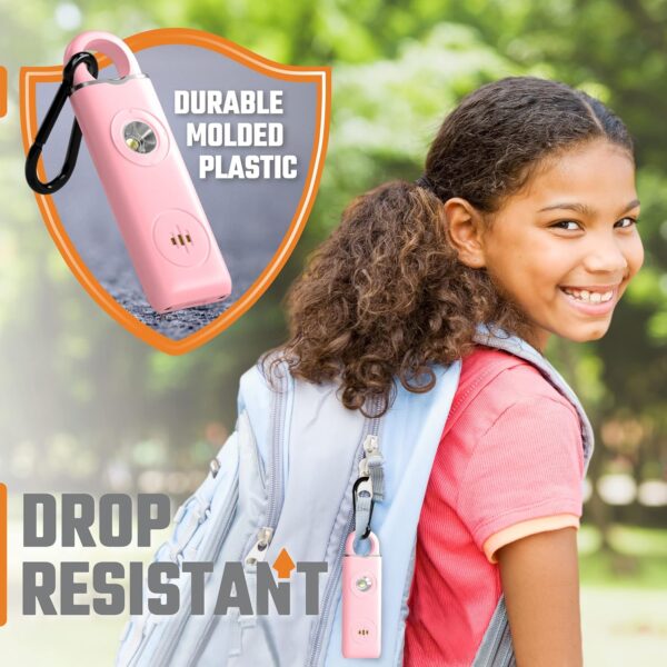 Personal Safety Alarm Keychain for Women – 3 Pack USB Rechar...