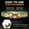 Foxelli Rechargeable LED Headlamp - Super Bright, Lightweigh...