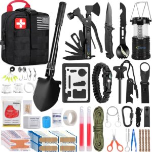 170 PCS Survival Kits, Survival First Aid Kit/Trauma Kit wit...