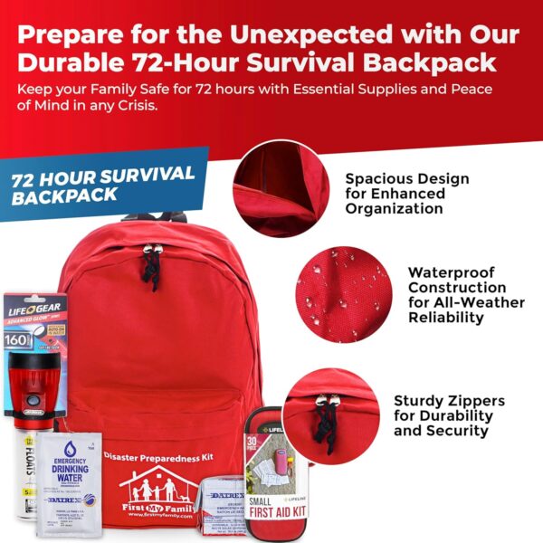 First My Family All-in-One Premium 1-Person Emergency Surviv...