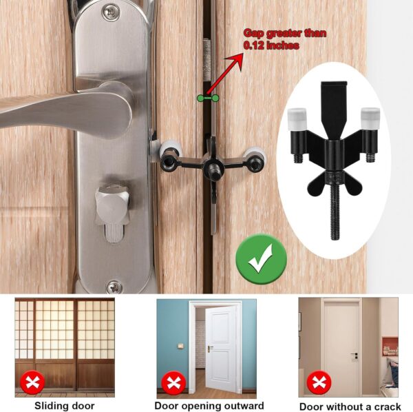 Portable Door Lock Upgraded Stoppers, Hotel Doors Locks for ...