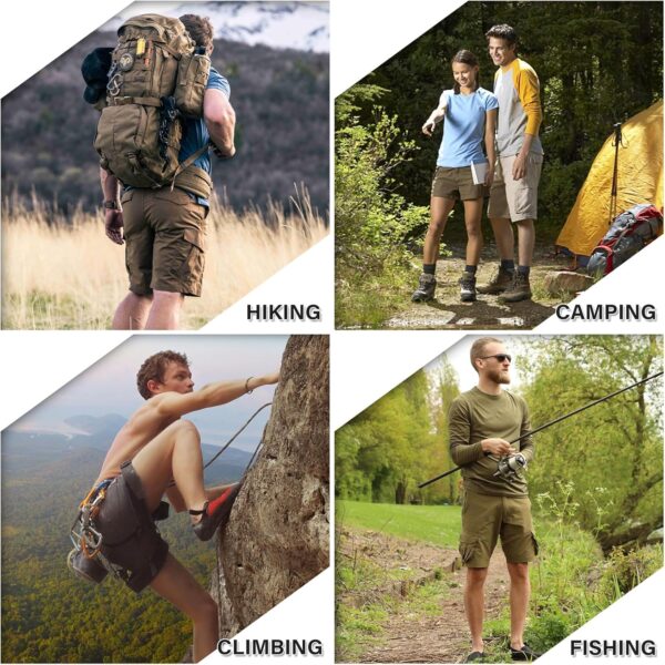 Men's Hiking Cargo Tactical Shorts with Multi Pockets Stretc...
