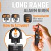 Personal Safety Alarm Keychain for Women – 3 Pack USB Rechar...