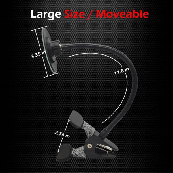 Ampper Clip On Security Mirror, Convex Cubicle Mirror for Pe...