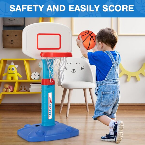 LACCHOUFEE Basketball Hoop Indoor Mini Adjustable Poolside B...