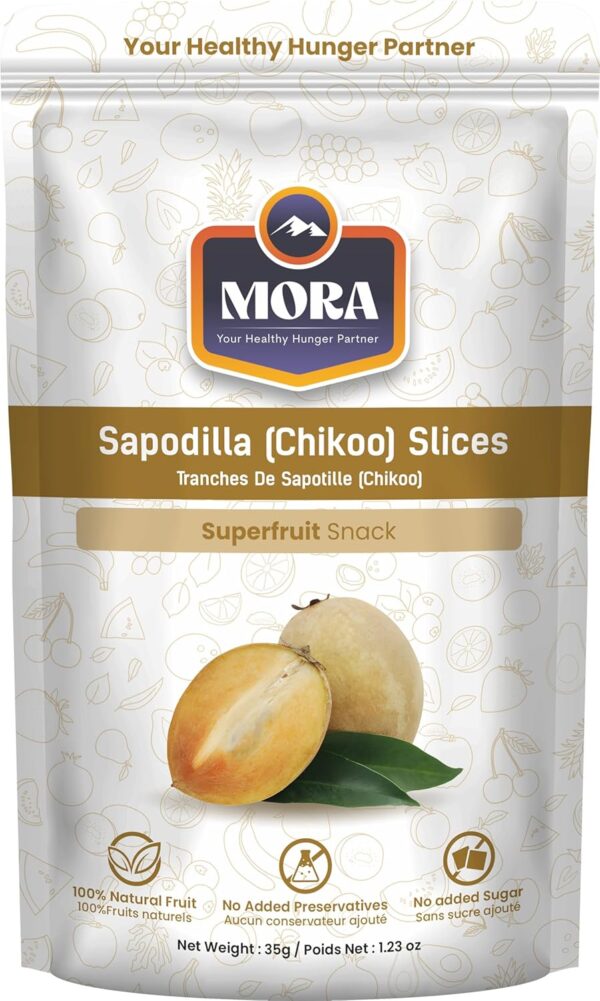 Mora Premium Dried Sapodilla (Chikoo) SuperFruit Slices, All...