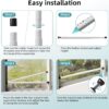 Sliding Door Security Bar,17-50 inch Adjustable Window Secur...