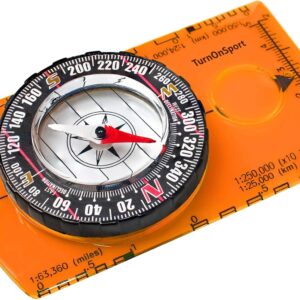 TurnOnSport Orienteering Compass - Advanced Scout Compass fo...