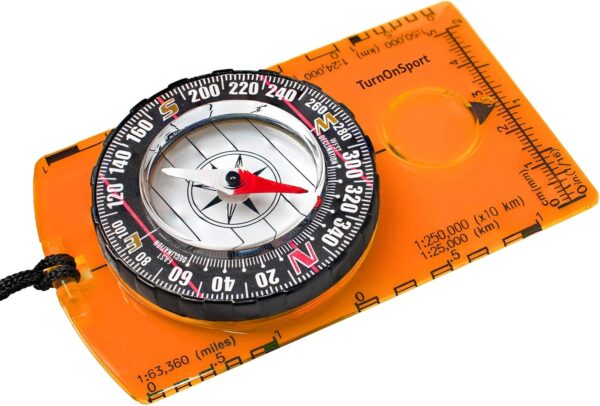 TurnOnSport Orienteering Compass - Advanced Scout Compass fo...