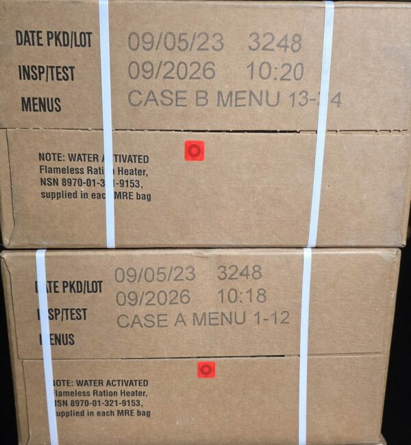 2026 Inspection Dated MRE Case – Authentic Military MRE Rand...