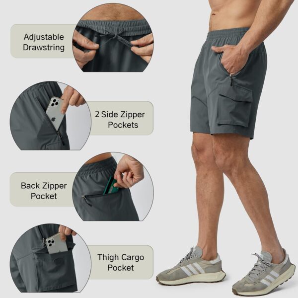 Men's Hiking Cargo Shorts Lightweight Quick Dry Athletic Sho...