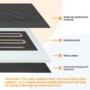 Heated Seat Cushion, 13IN Portable Heated Stadium Seat【No Po...