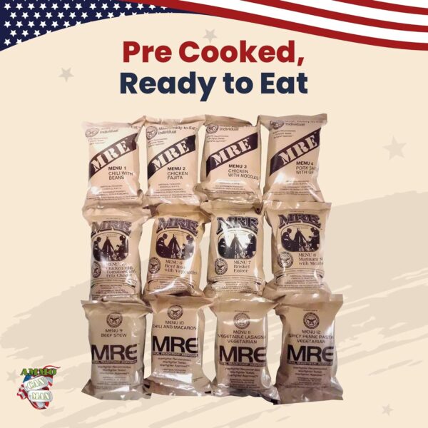 Ammo Can Man MREs (Meals Ready-to-Eat) Box A, Genuine U.S. M...