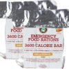 Emergency Food Rations- 3600 Calorie Vanilla Bars (2 Pack) -...