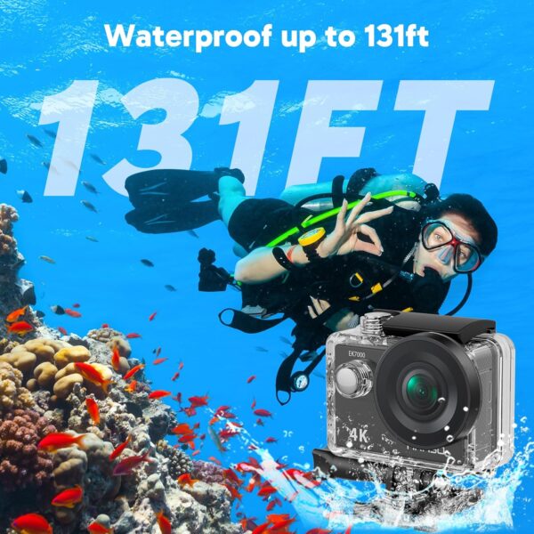 AKASO EK7000 4K30FPS 20MP WiFi Action Camera with EIS Ultra ...