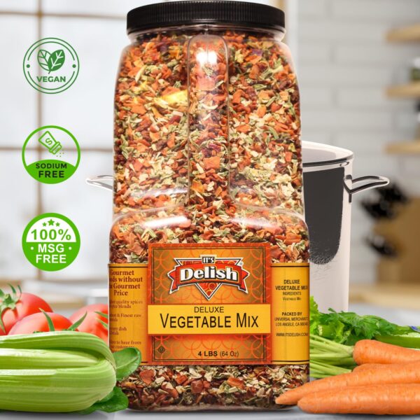 Deluxe Dried Vegetable Soup Mix by Its Delish, 4 LB Restaura...
