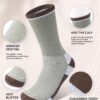 Wool Hiking Socks for Men - Women Lightweight Crew Merino Wo...