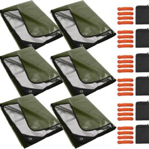 RedSwing 6 Pack Heavy Duty Waterproof Emergency Thermal Tarp...