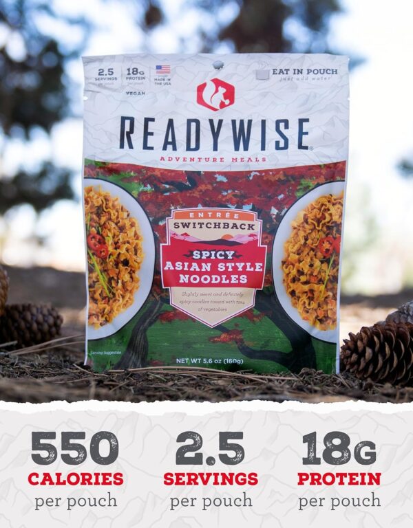 READYWISE - Adventure Meal, Spicy Asian Style Noodles, 2 Ser...